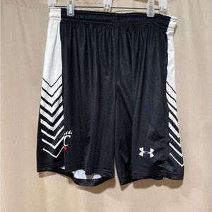Under Armour Cincinnati Black and White Athletic Performance Shorts